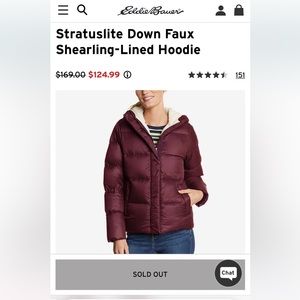 Stratuslite Down Faux Shearling-Lined jacket